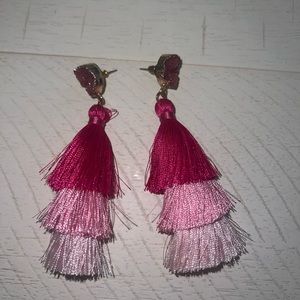 Pink earrings